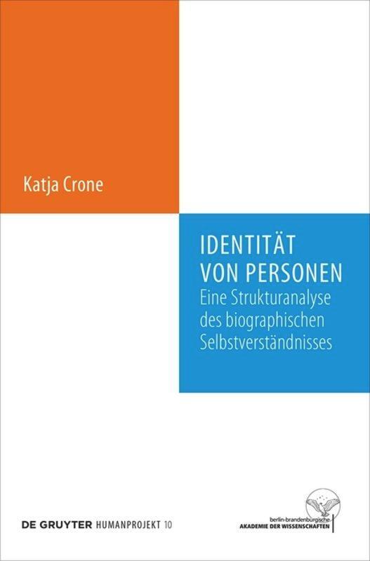 Cover: 9783110634273 | Identität von Personen | Katja Crone | Taschenbuch | De Gruyter