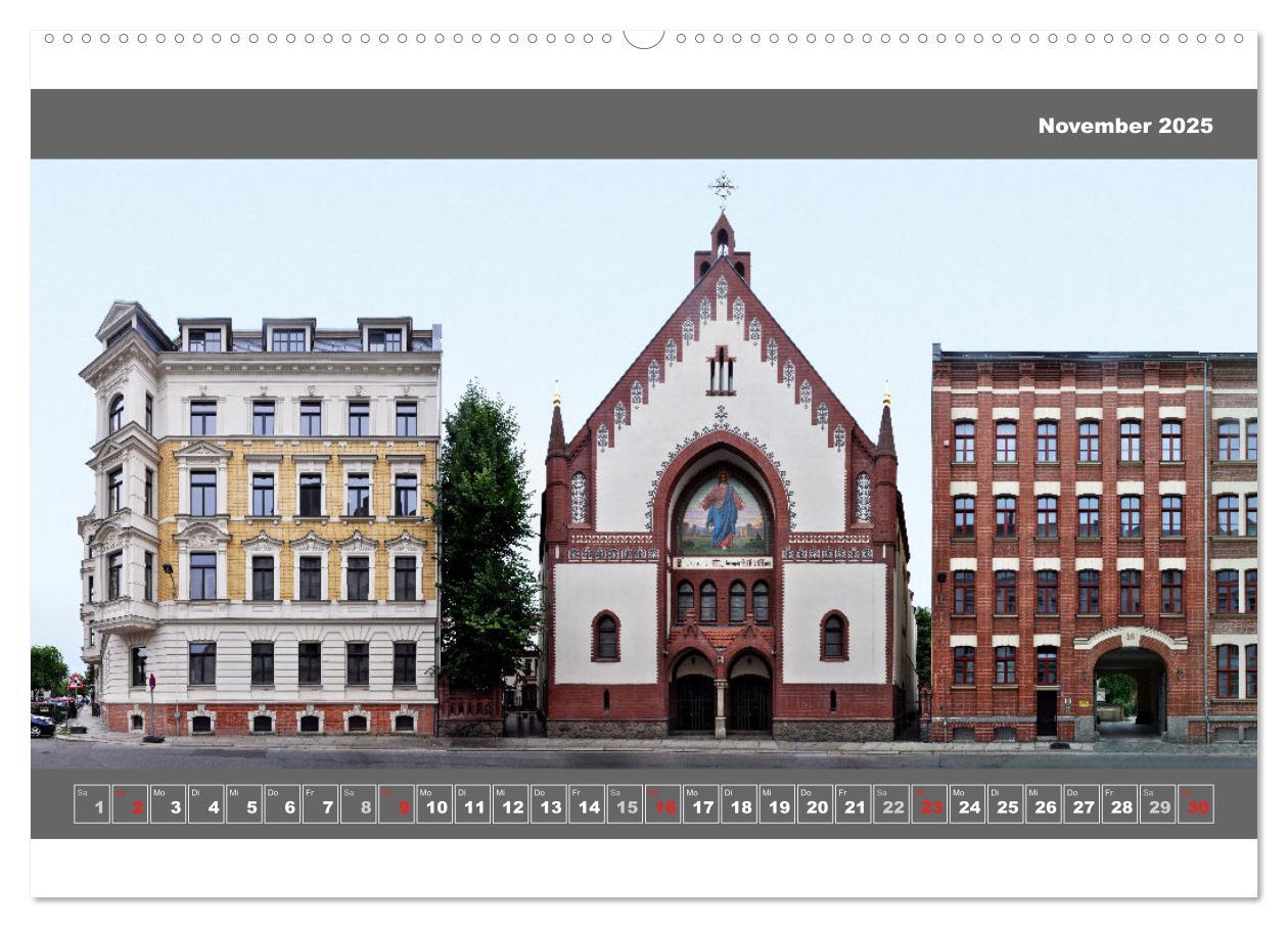 Bild: 9783435797981 | Leipzig Fassade 2025 (Wandkalender 2025 DIN A2 quer), CALVENDO...