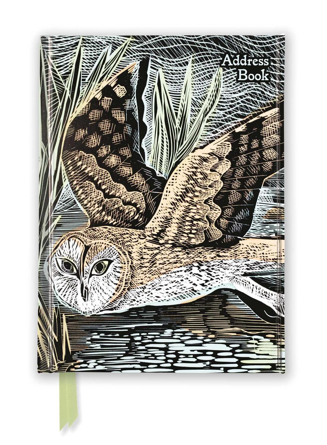 Cover: 9781804173596 | Angela Harding: Marsh Owl (Address Book) | Flame Tree Publishing