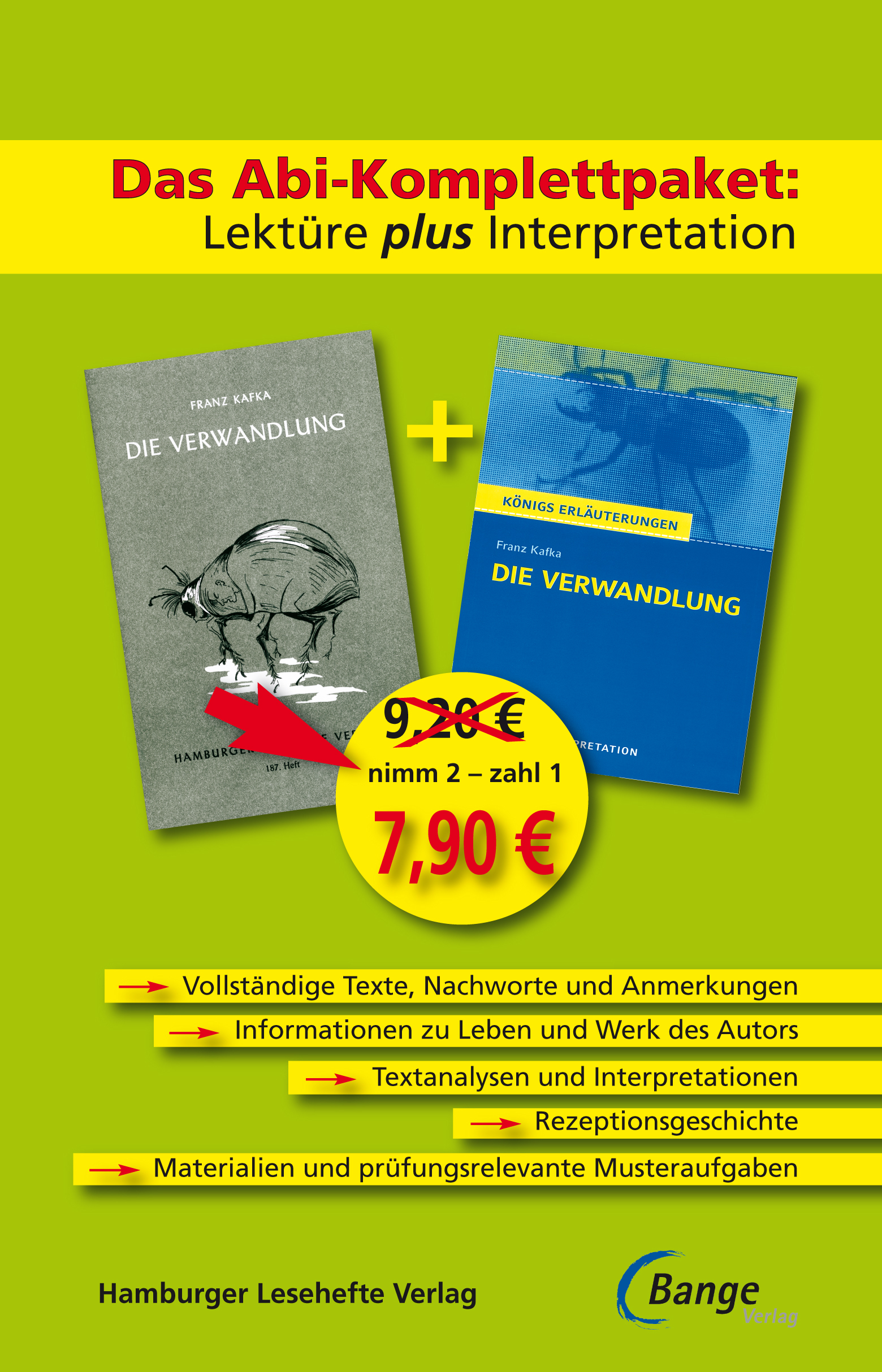 Cover: 9783804498051 | Die Verwandlung – Das Abi-Komplettpaket: Lektüre plus Interpretation.