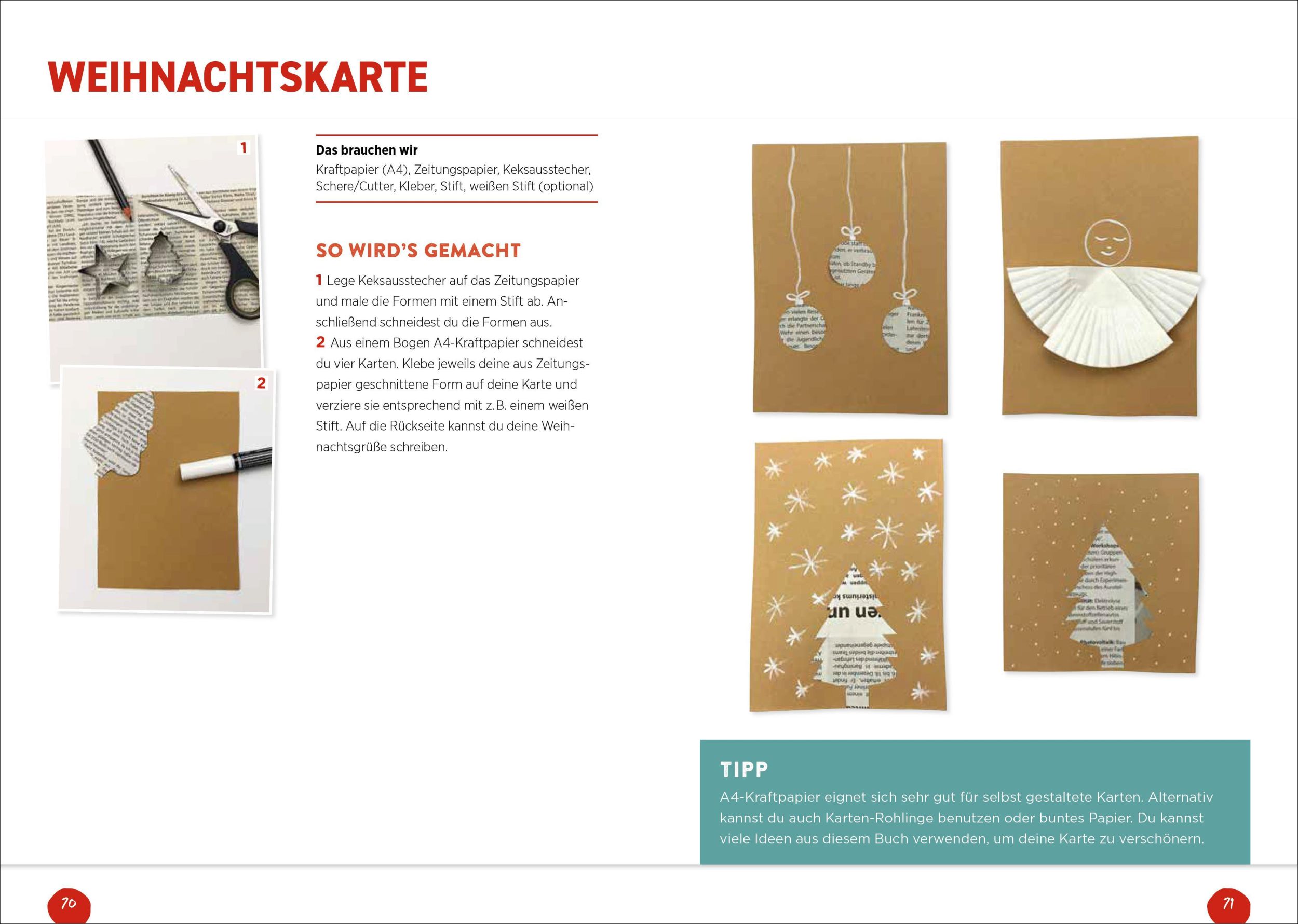 Bild: 9783841103048 | Weihnachtsbasteln mit Papier | Gina Reinhardt | Taschenbuch | 96 S.