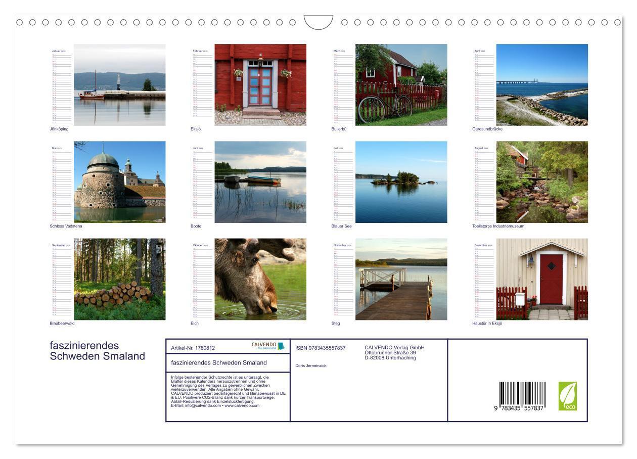 Bild: 9783435557837 | faszinierendes Schweden Smaland (Wandkalender 2025 DIN A3 quer),...