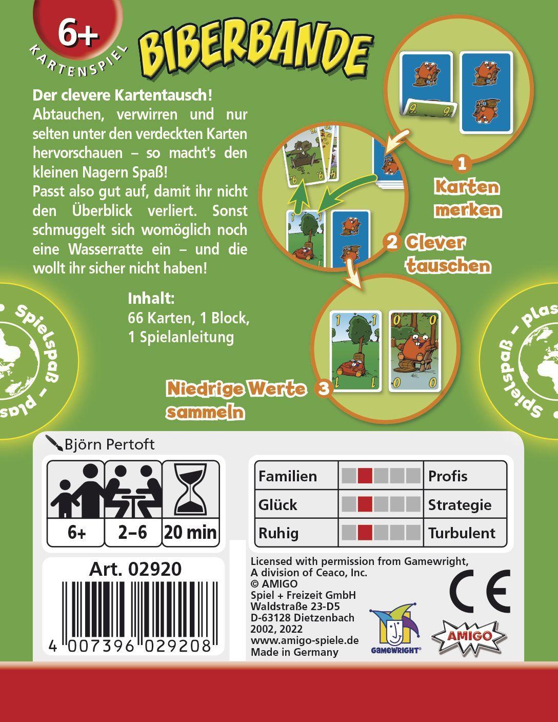 Bild: 4007396029208 | Biberbande | Monty Stambler (u. a.) | Spiel | Brettspiel | 29200