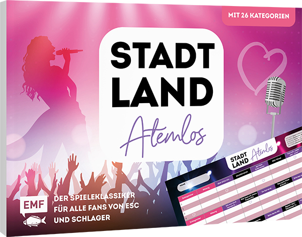 Cover: 4260478341999 | Stadt, Land, Atemlos (Schlager Edition) - Der Spieleklassiker für...