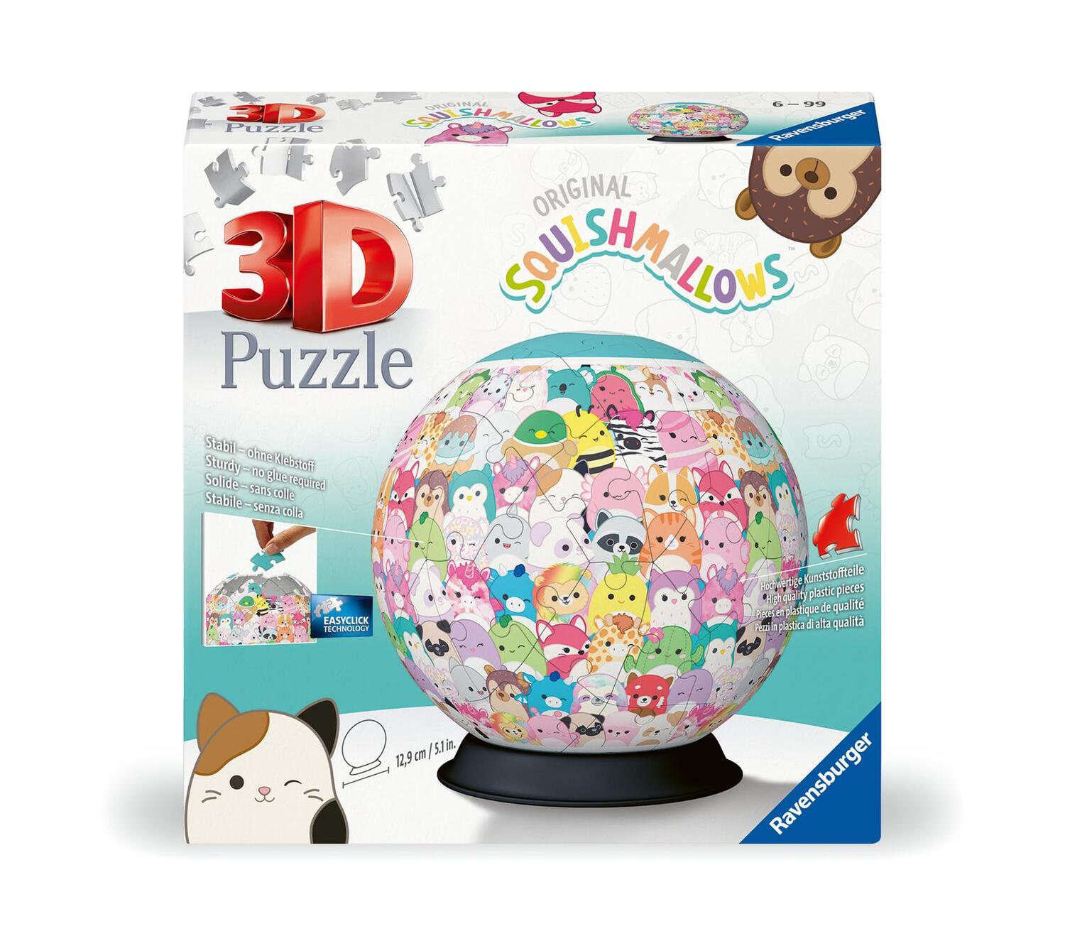 Cover: 4005556115839 | Ravensburger 3D Puzzle 11583 - Puzzle-Ball Squishmallows -...