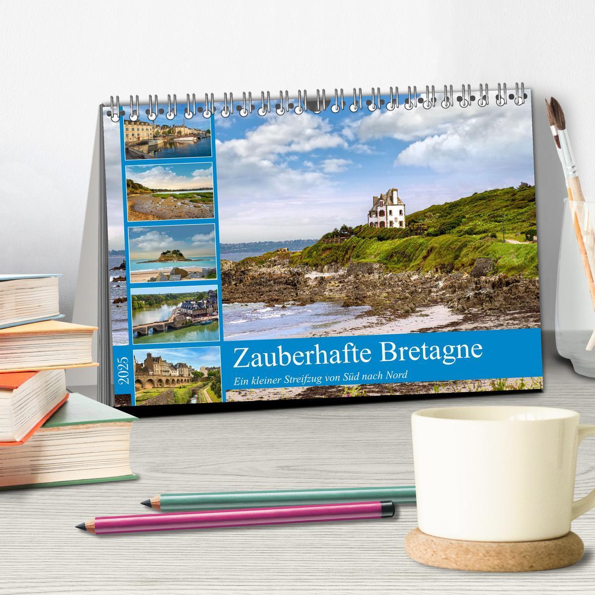 Bild: 9783383952210 | Zauberhafte Bretagne (Tischkalender 2025 DIN A5 quer), CALVENDO...