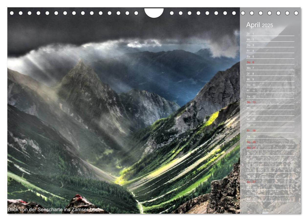 Bild: 9783435794706 | Alpenüberquerung (Wandkalender 2025 DIN A4 quer), CALVENDO...