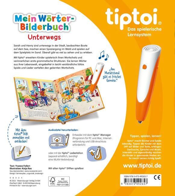 Bild: 9783473492657 | tiptoi® Mein Wörter-Bilderbuch Unterwegs | Yvonne Follert | Buch