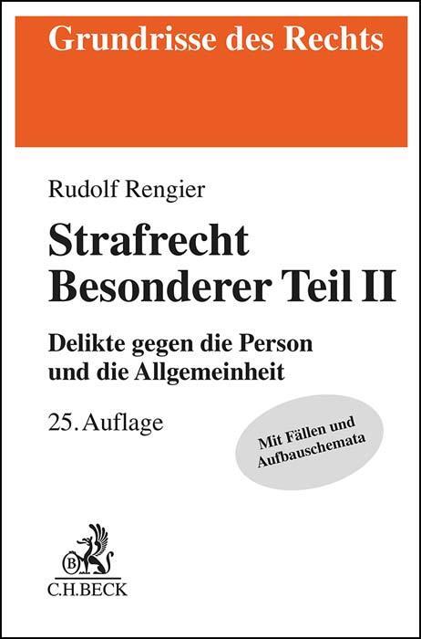 Cover: 9783406810695 | Strafrecht Besonderer Teil II | Rudolf Rengier | Taschenbuch | XXX
