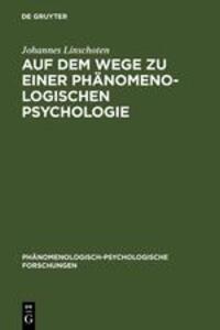 Cover: 9783110032406 | Auf dem Wege zu einer Phänomenologischen Psychologie | Linschoten