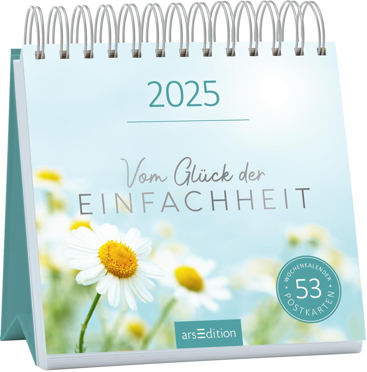 Cover: 4014489132882 | Postkartenkalender Vom Glück der Einfachheit 2025 | Kalender | 108 S.