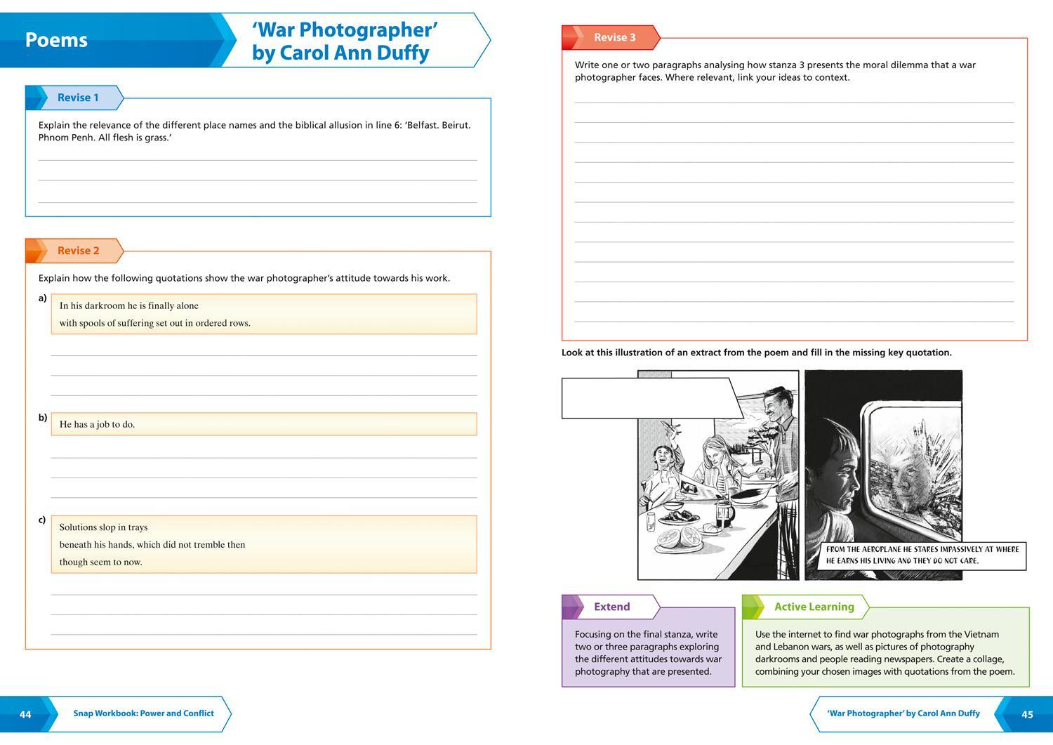 Bild: 9780008355302 | AQA Poetry Anthology Power and Conflict Workbook | Collins Gcse | Buch