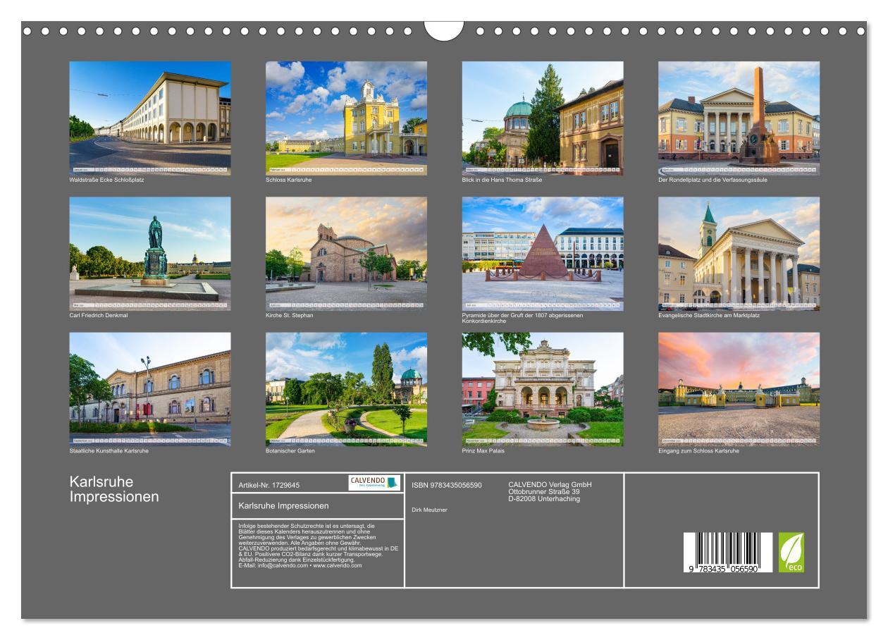 Bild: 9783435056590 | Karlsruhe Impressionen (Wandkalender 2025 DIN A3 quer), CALVENDO...