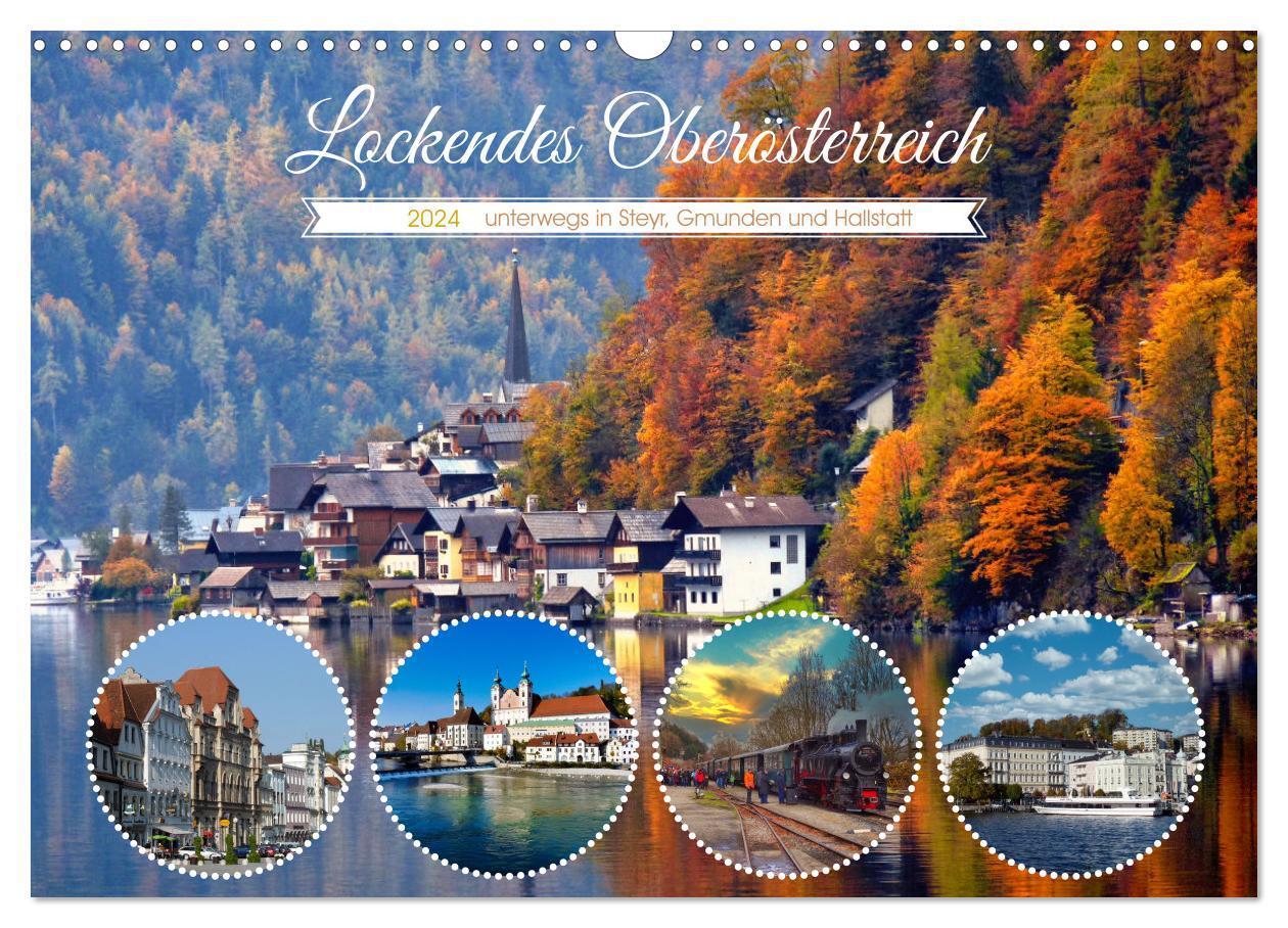 Cover: 9783675917934 | Lockendes Oberösterreich (Wandkalender 2024 DIN A3 quer), CALVENDO...