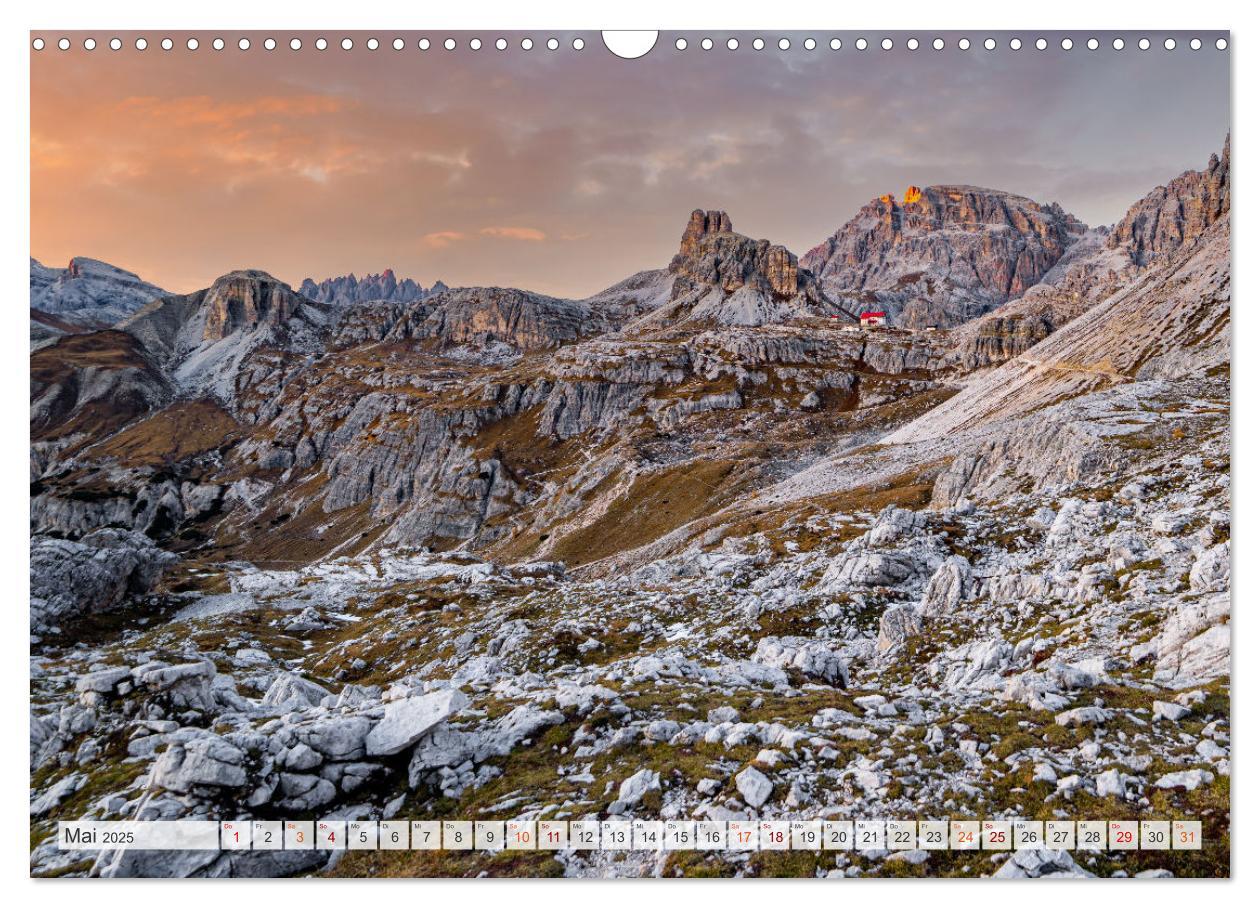 Bild: 9783383997631 | Bergwanderung Dolomiten rund um die Drei Zinnen (Wandkalender 2025...