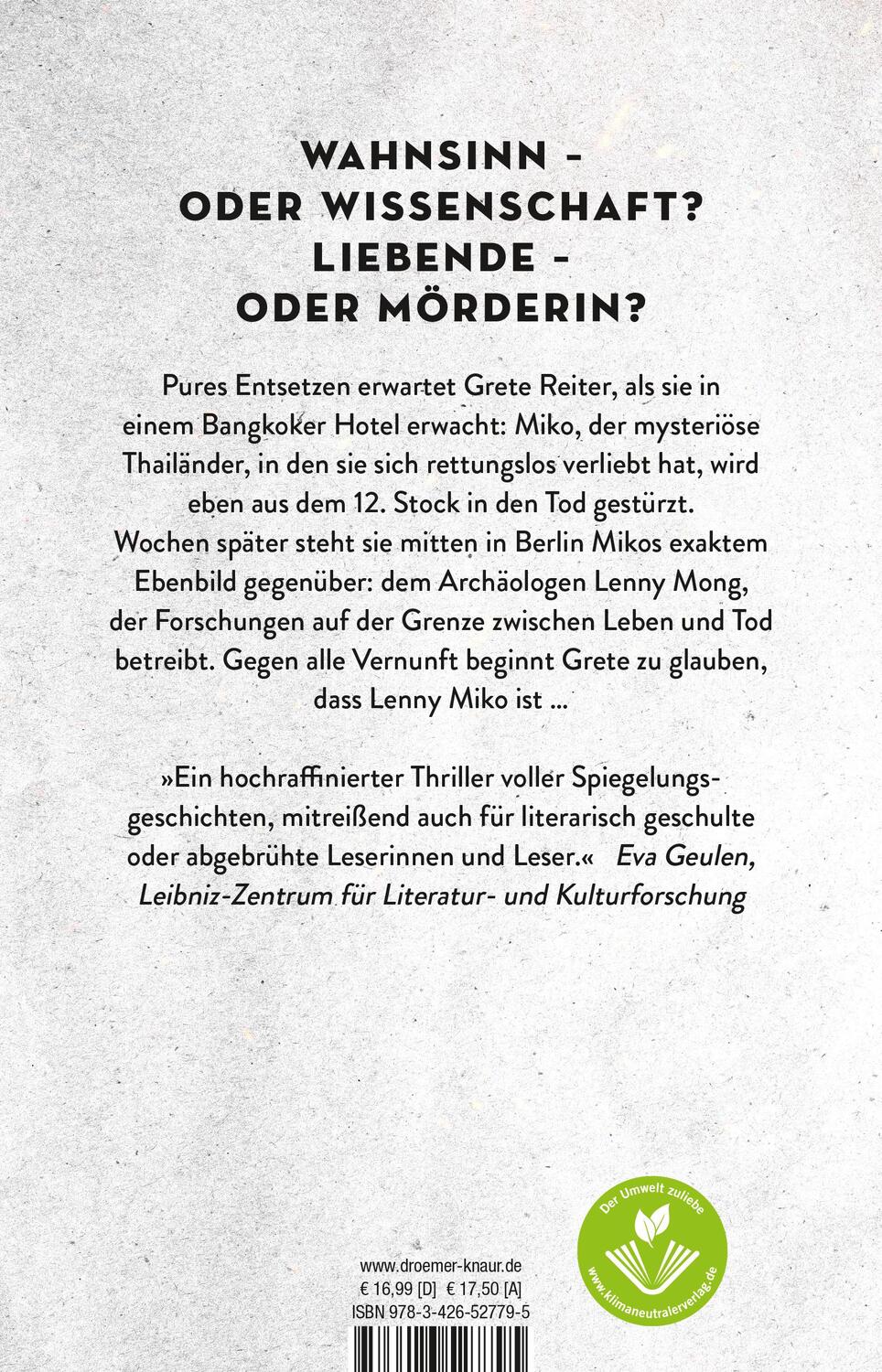 Rückseite: 9783426527795 | Geisterschrein | Thriller | Andreas Gößling | Taschenbuch | 512 S.