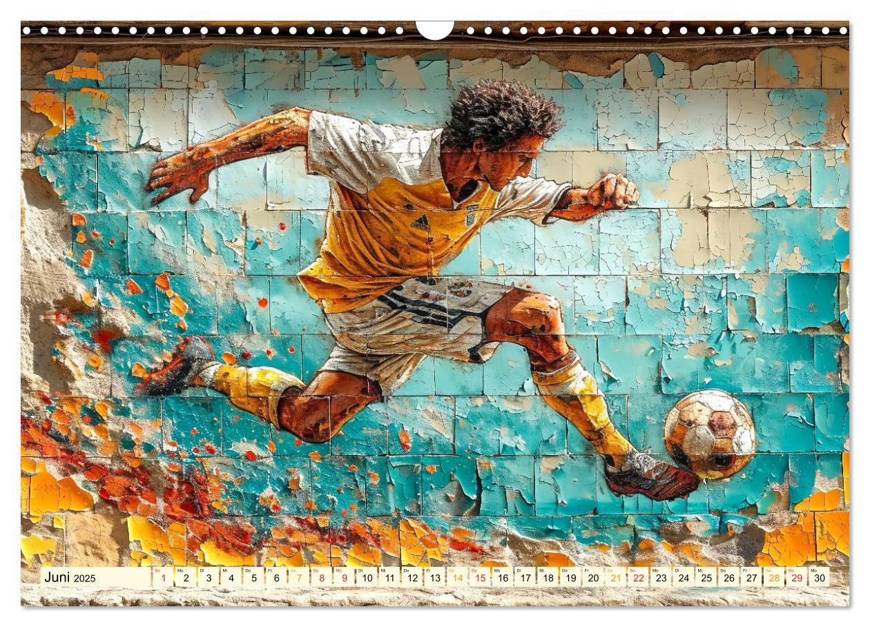 Bild: 9783383801228 | Fußball Graffiti - sportliche Kunst (Wandkalender 2025 DIN A3...