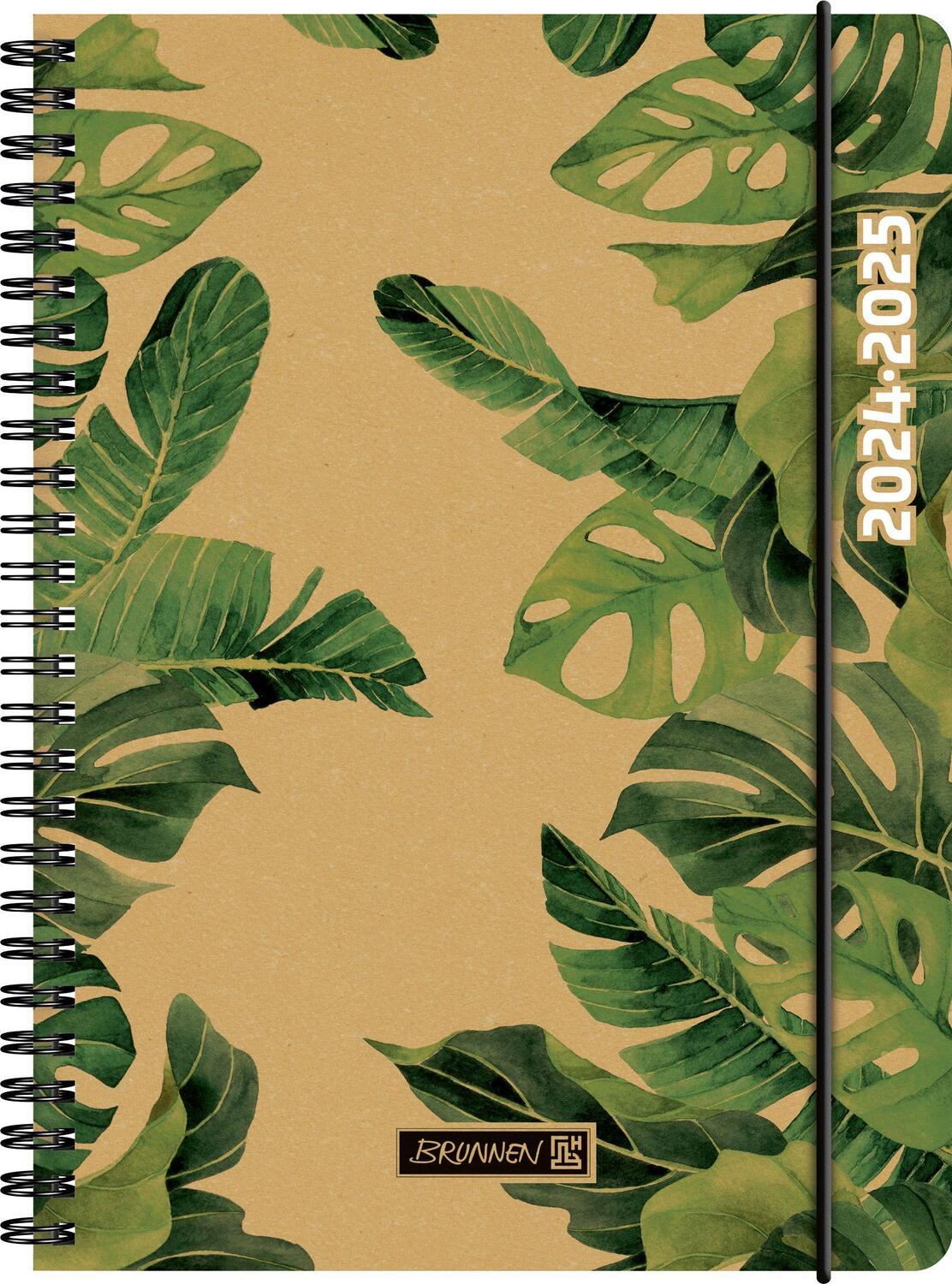 Cover: 4061947119688 | Schülerkalender 2024/2025 "Jungle Leaves", 2 Seiten = 1 Woche, A5,...