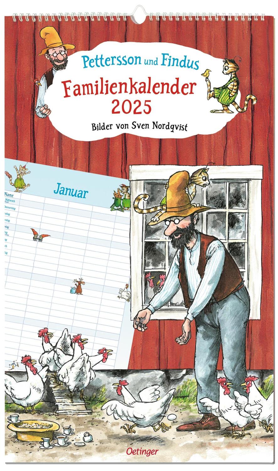 Cover: 4260512187453 | Pettersson und Findus. Familienkalender 2025 | Sven Nordqvist | 14 S.