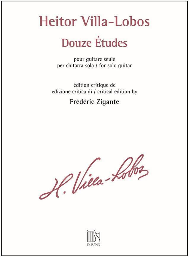 Cover: 9790044094516 | 12 Études pour guitare | Durand-Salabert-Eschig-Signature Series
