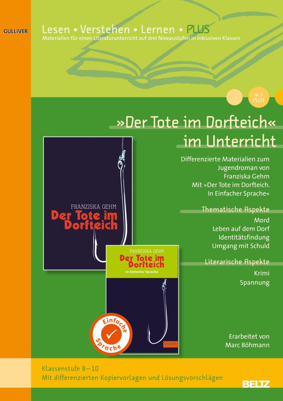 Cover: 9783407720177 | »Der Tote im Dorfteich« im Unterricht PLUS | Marc Böhmann | Broschüre