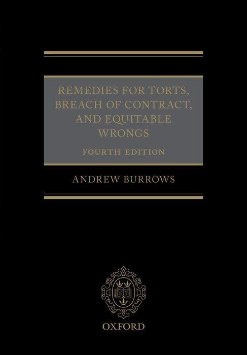 Cover: 9780198705949 | Remedies for Torts, Breach of Contract, and Equitable Wrongs | Fba