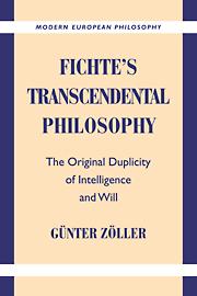 Cover: 9780521892735 | Fichte's Transcendental Philosophy | G]nter Zvller (u. a.) | Buch