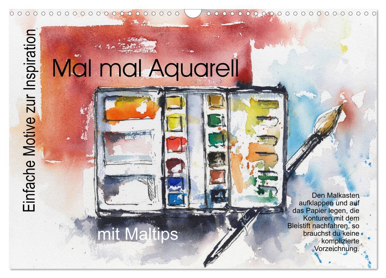 Cover: 9783675520561 | Mal mal Aquarell (Wandkalender 2024 DIN A3 quer), CALVENDO...