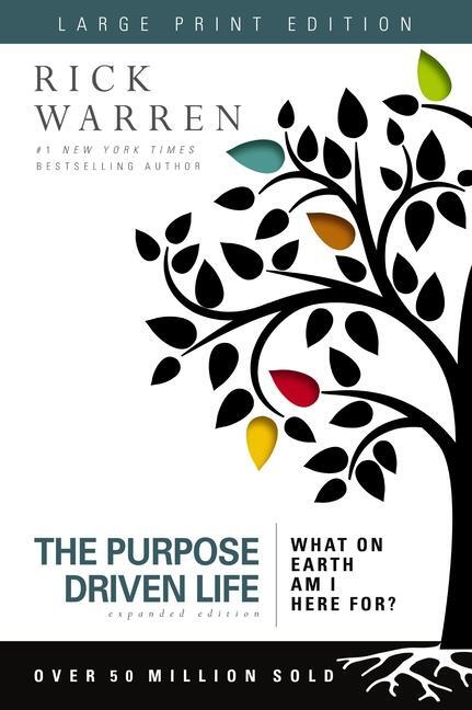 Cover: 9780310335504 | The Purpose Driven Life Large Print | What on Earth Am I Here For?