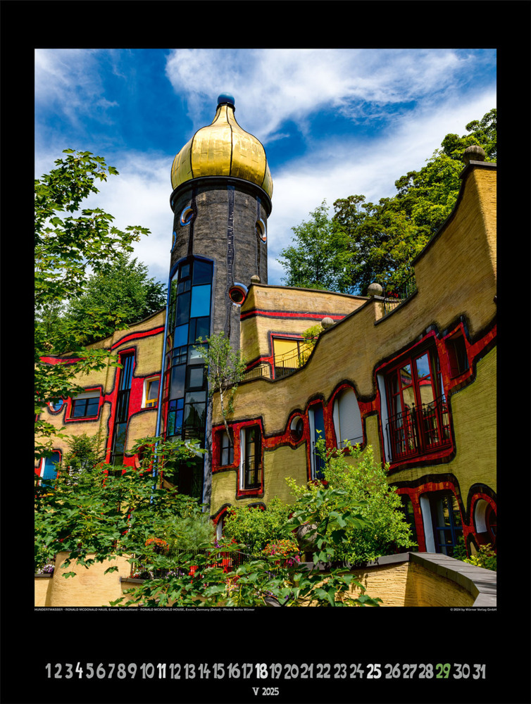 Bild: 9783910430129 | Großer Hundertwasser Architektur Kalender 2025 | Wörner Verlag GmbH