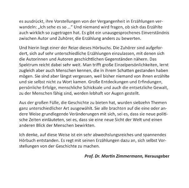 Bild: 9783868040784 | Weltgeschichte in Geschichten | Ingeborg Bayer (u. a.) | Audio-CD
