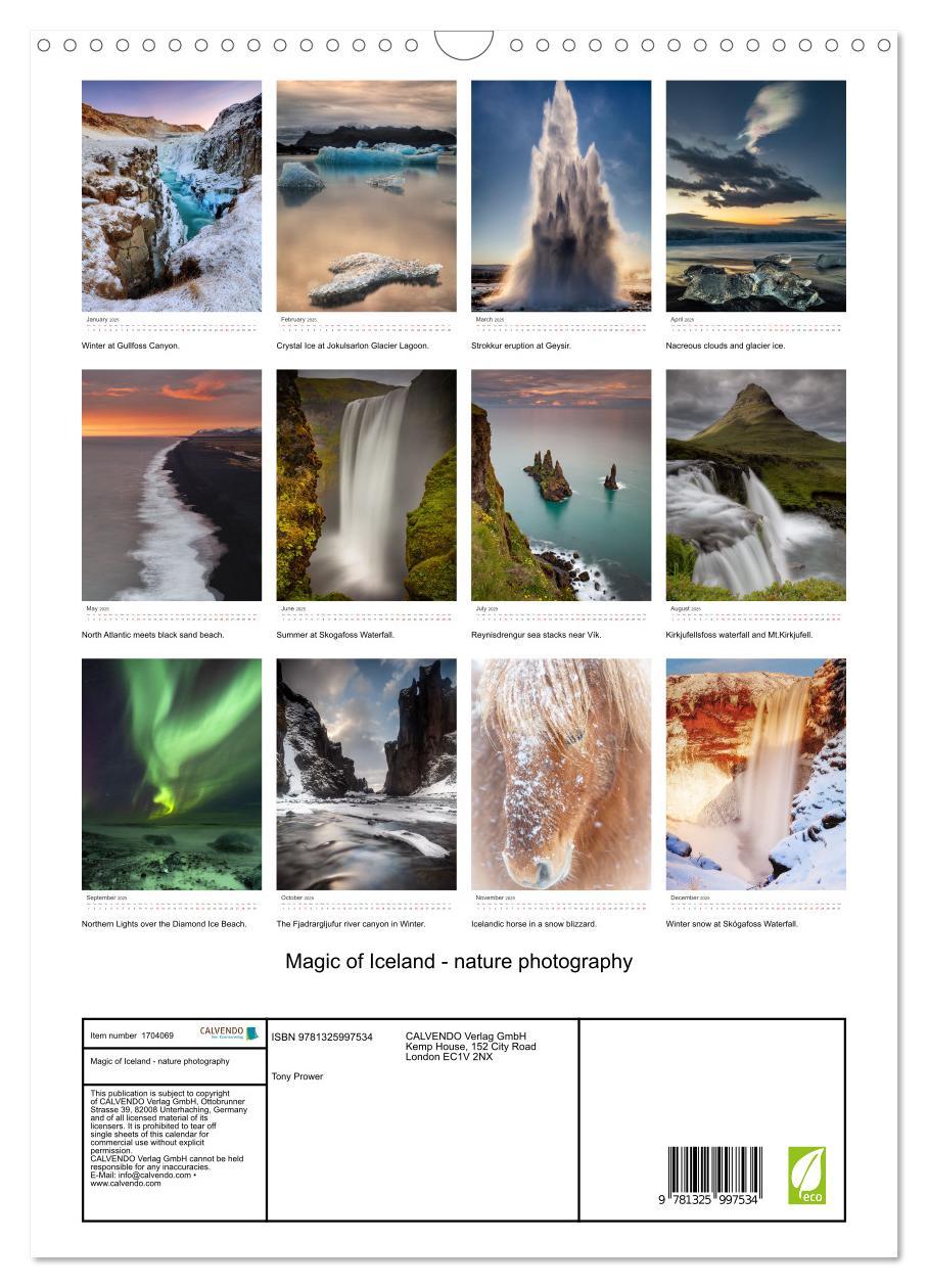 Bild: 9781325997534 | Magic of Iceland - nature photography (Wall Calendar 2025 DIN A3...