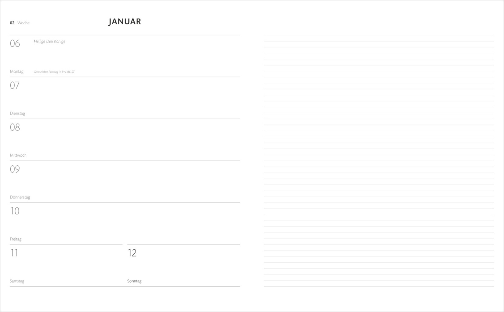 Bild: 9783756408115 | Kombitimer schwarz groß 2025 | Kalender | 160 S. | Deutsch | 2025