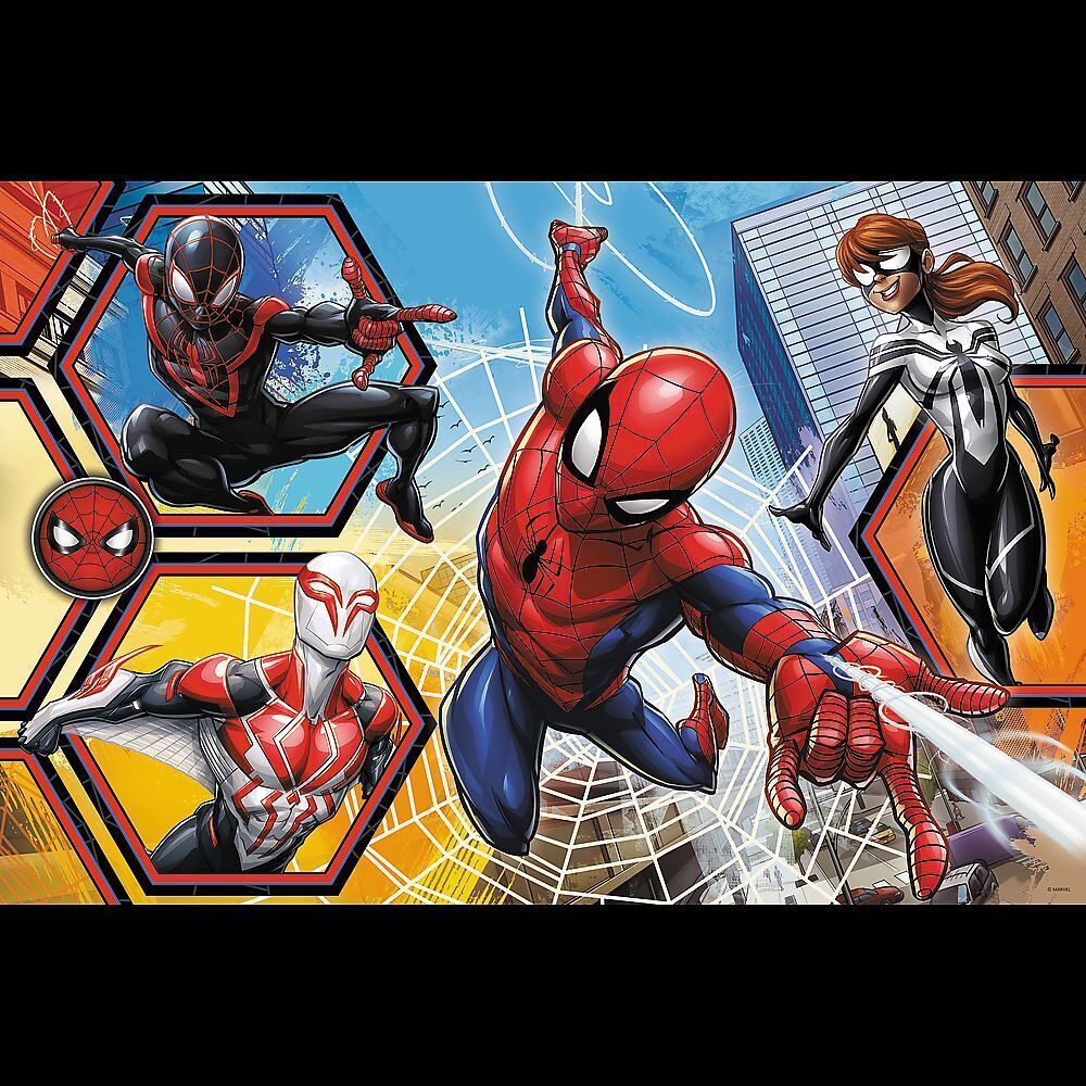 Bild: 5900511410068 | Primo Super Maxi Puzzle 24 Teile und Malvorlage Marvel Spiderman