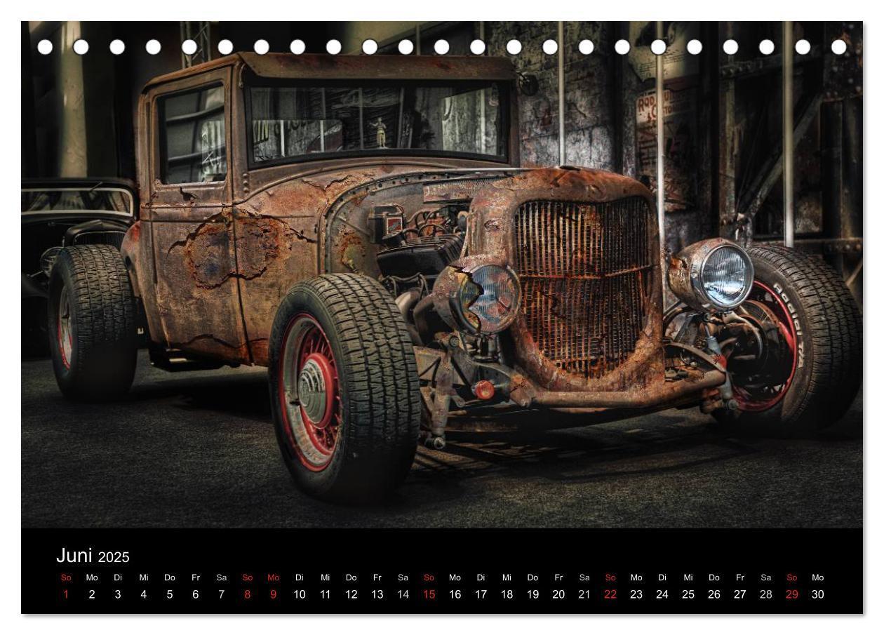 Bild: 9783435770182 | Außergewöhnliche Autos - Hot Rods (Tischkalender 2025 DIN A5 quer),...