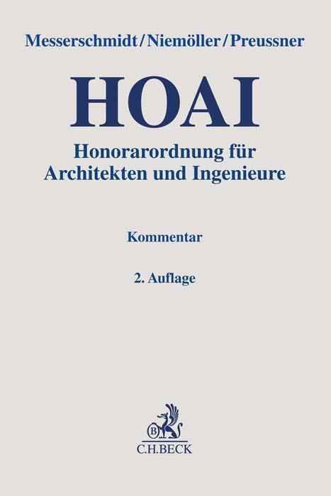 Cover: 9783406769917 | Honorarordnung für Architekten und Ingenieure | Messerschmidt (u. a.)