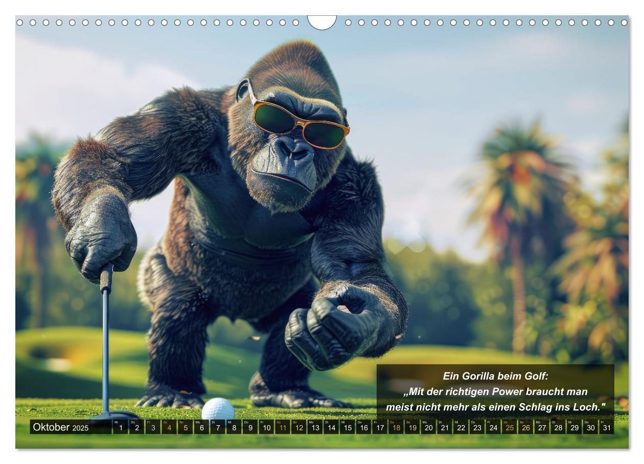 Bild: 9783457155516 | Der tierisch lustige Golfkalender (Wandkalender 2025 DIN A3 quer),...