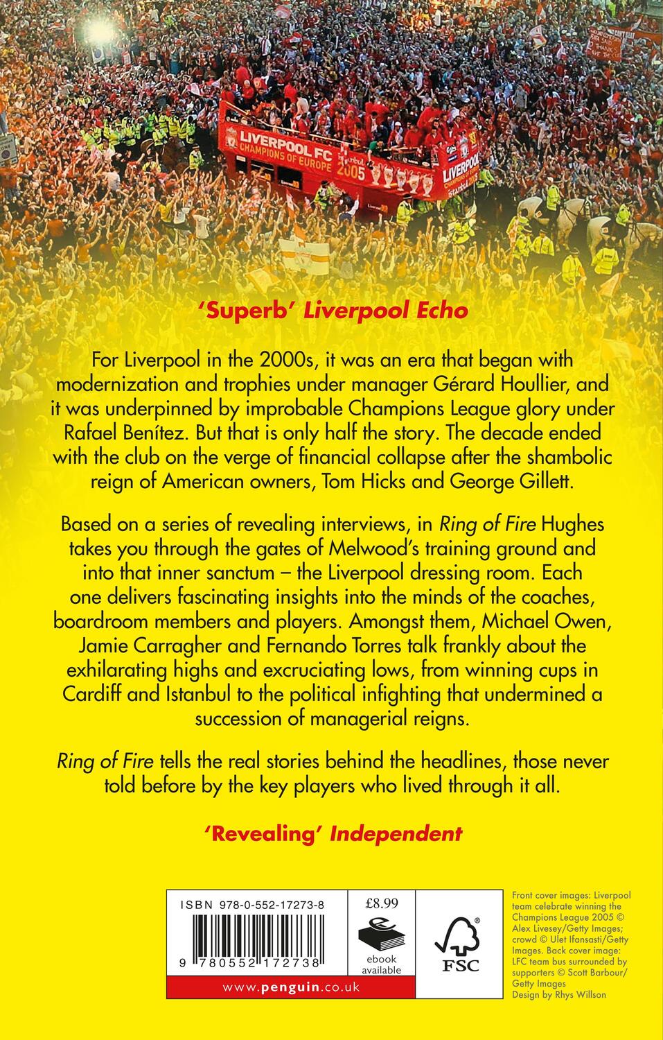Rückseite: 9780552172738 | Ring of Fire | Liverpool into the 21st century: The Players' Stories