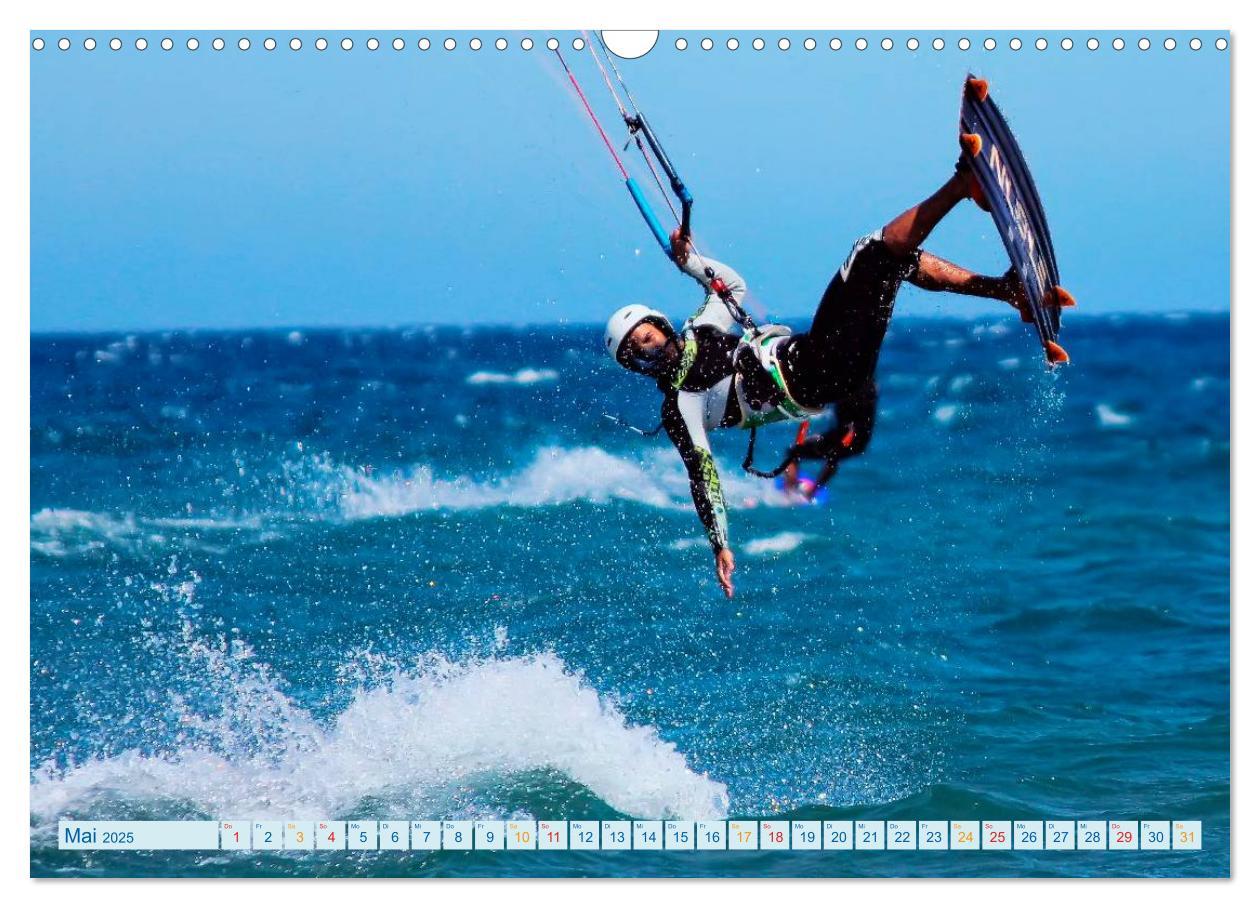 Bild: 9783435727117 | Kitesurfen - über den Wellen (Wandkalender 2025 DIN A3 quer),...