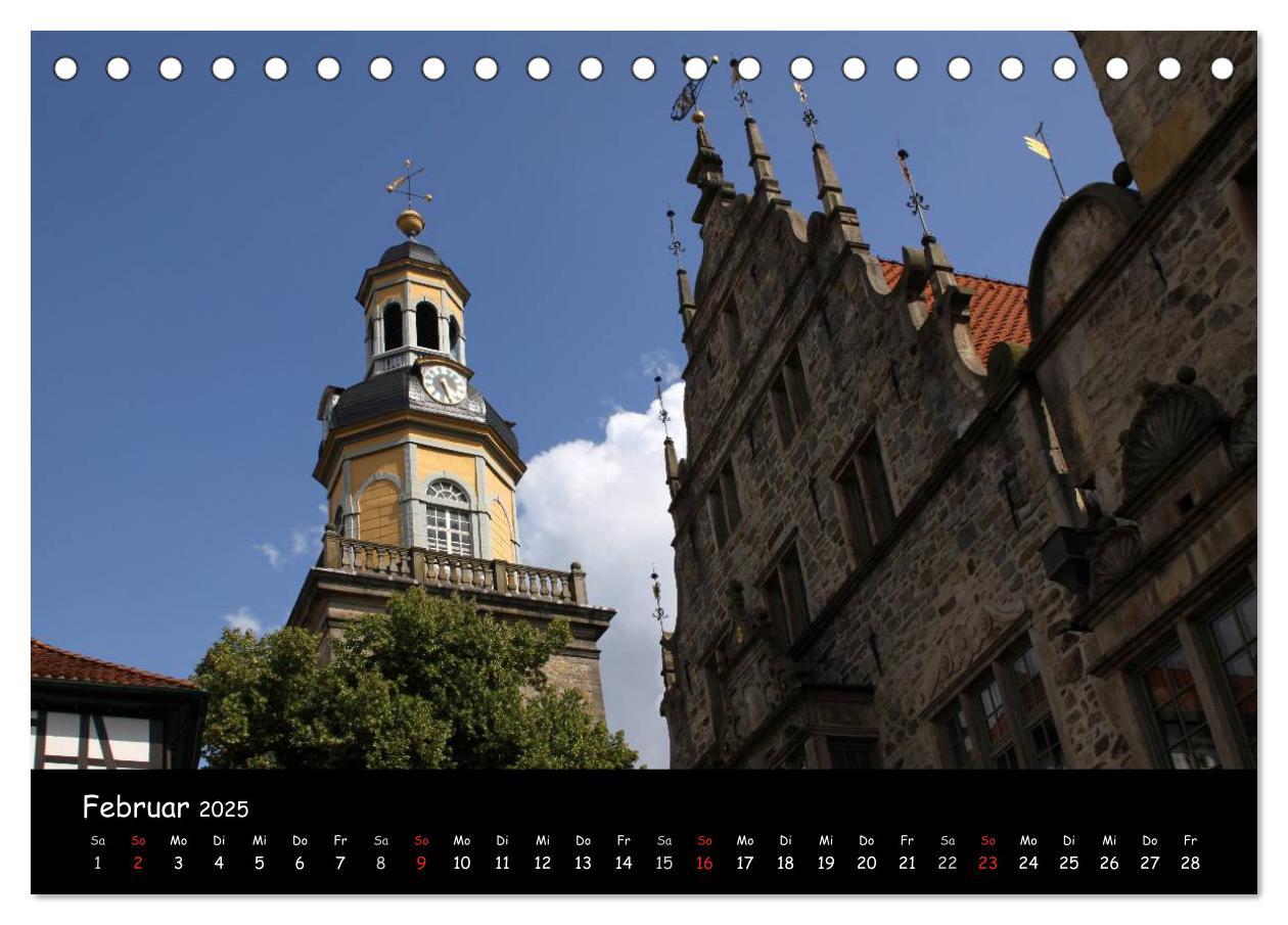 Bild: 9783435834662 | Rinteln (Tischkalender 2025 DIN A5 quer), CALVENDO Monatskalender