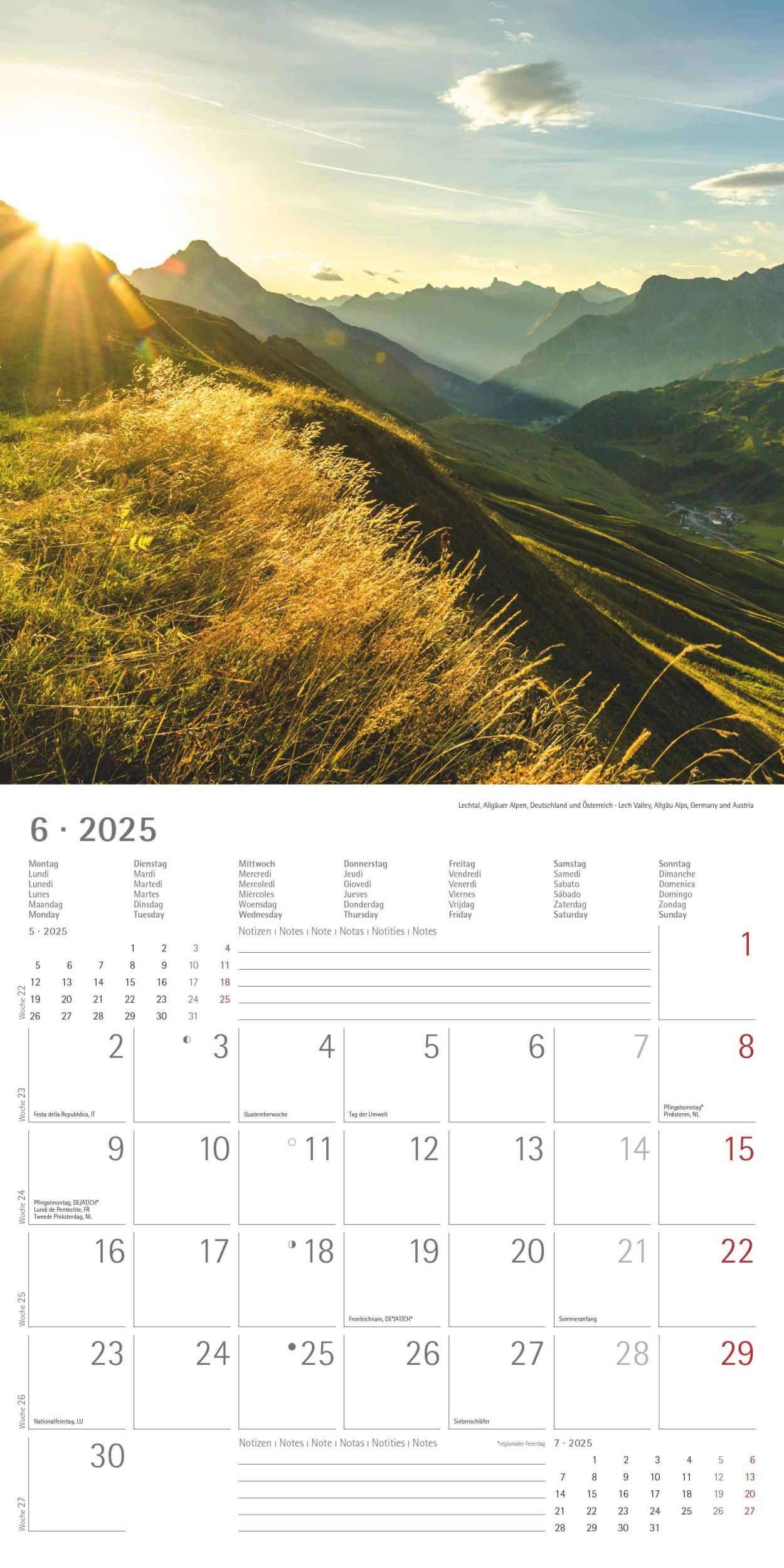 Bild: 4251732340926 | Alpen 2025 - Broschürenkalender 30x30 cm (30x60 geöffnet) -...