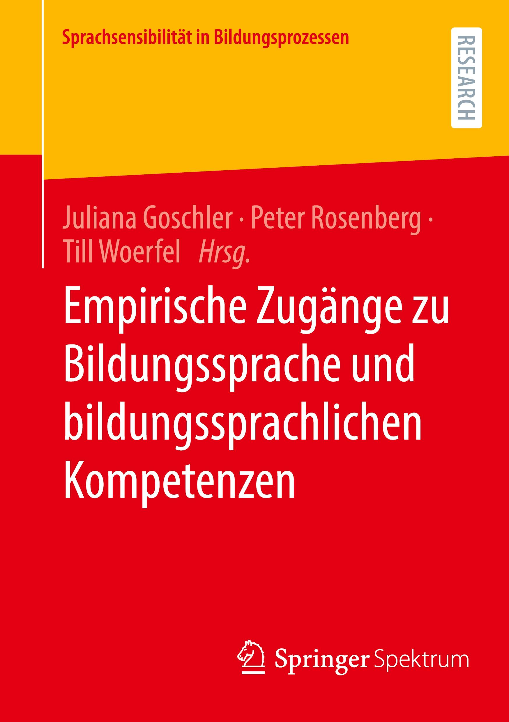 Cover: 9783658437367 | Empirische Zugänge zu Bildungssprache und bildungssprachlichen...