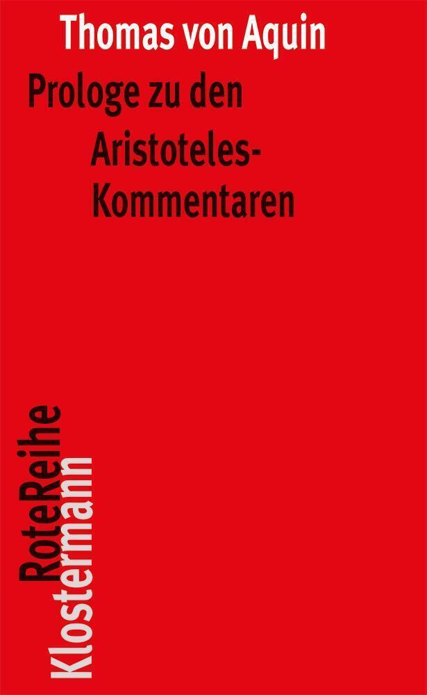 Cover: 9783465042181 | Prologe zu den Aristoteles-Kommentaren | Thomas von Aquin | Buch