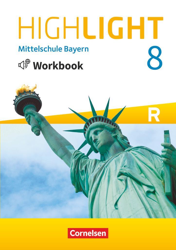 Cover: 9783060334032 | Highlight 8. Jahrgangsstufe - Mittelschule Bayern - Workbook mit...