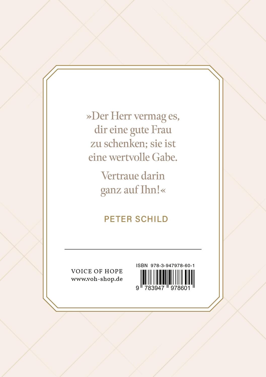 Rückseite: 9783947978311 | Biblische Brautwerbung | Peter Schild | Taschenbuch | Buch | Deutsch