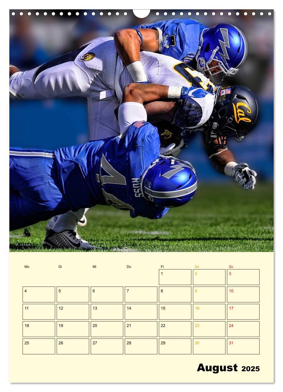 Bild: 9783457011959 | American Football, Team-Arbeit (Wandkalender 2025 DIN A3 hoch),...