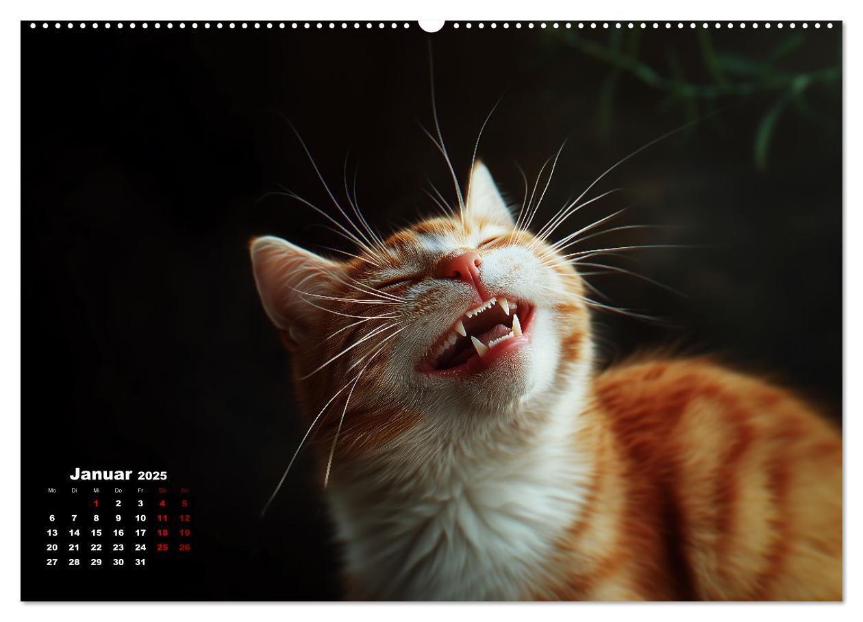 Bild: 9783457202128 | Auch Katzen lachen gern (hochwertiger Premium Wandkalender 2025 DIN...