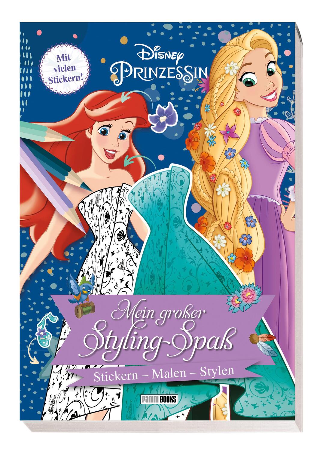 Cover: 9783833242946 | Disney Prinzessin: Mein großer Styling-Spaß: Stickern, Malen, Stylen