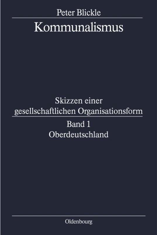 Cover: 9783486564617 | Oberdeutschland | Peter Blickle | Buch | HC runder Rücken kaschiert