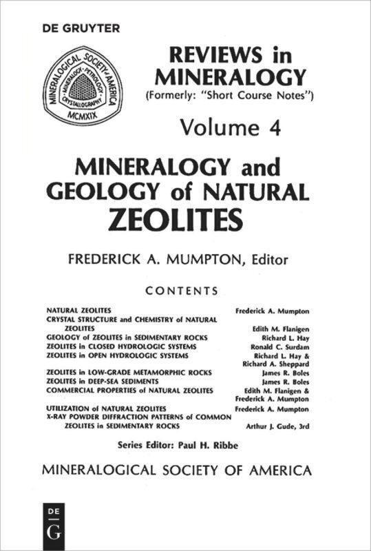 Cover: 9780939950041 | Mineralogy and Geology of Natural Zeolites | Fred A. Mumpton | Buch